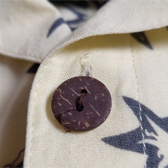 Vintage Team S.U.R.F Hawaii 100% Rayon Palm Tree Hawaiian Shirt Size M - Picture 6 of 7